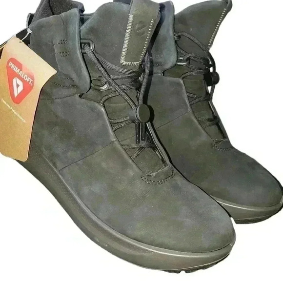 ECCO Women's Solice Mid-Cut Gore-TEX Waterproof Black Boots New with tags No Box - Picture 2 of 16